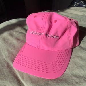 Outdoor Voices Sports Baseball Cap in Neon Pink